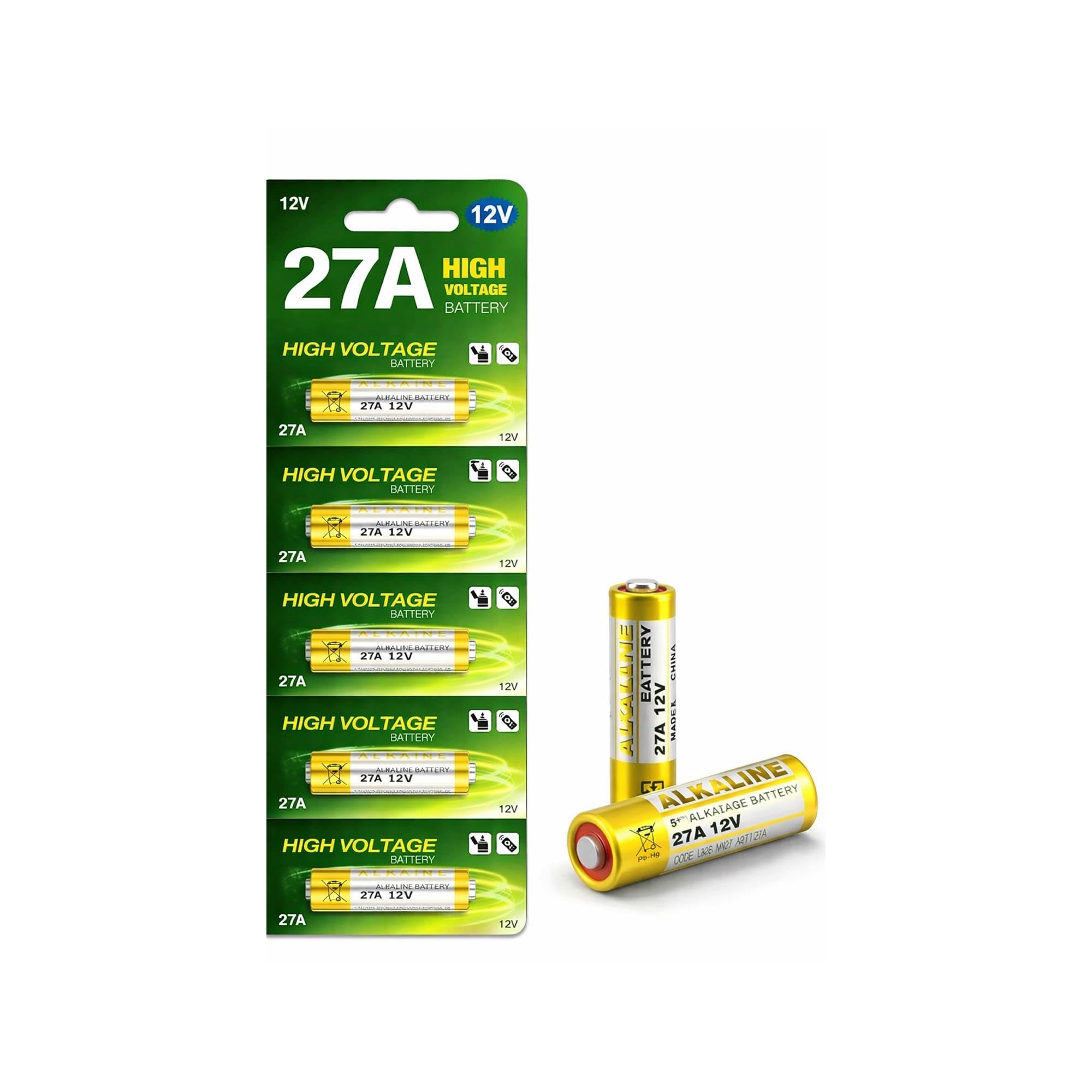 PILHA ALKALINE 12V-27A BATTERY HIGH VOLTAGE