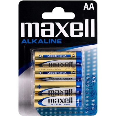 PILHA AA LR6 CX/6 MAXELL ALKALINE