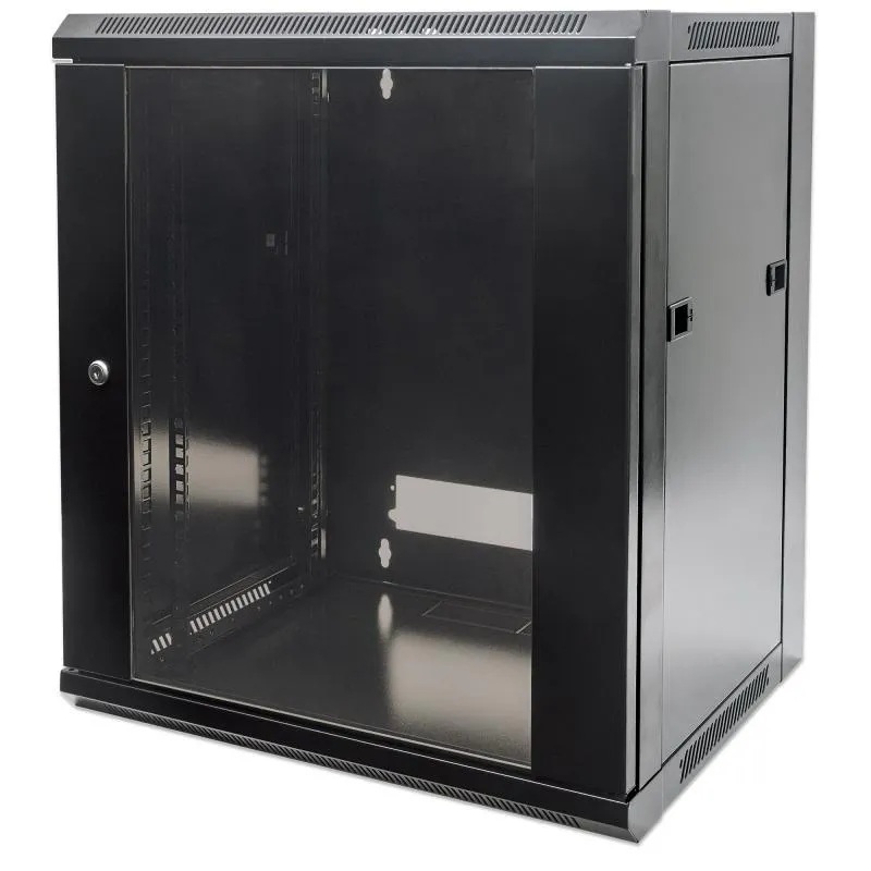 ARMÁRIO 12U 600X450 INT 19 AÇO PRETO