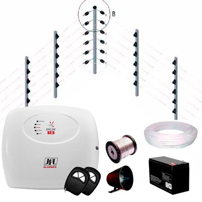 KIT DE CERCA ELETRICA DE 8 LINHAS