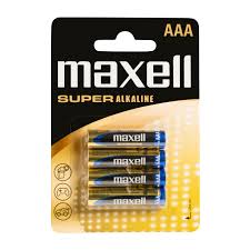 PILHA ALKALINE LR03 CX/4 MAXELL