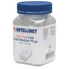 POTE DE CONECTOR RJ45 100UN BLINDADO