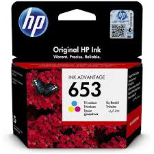TINTEIRO HP 653 TRICOLOR